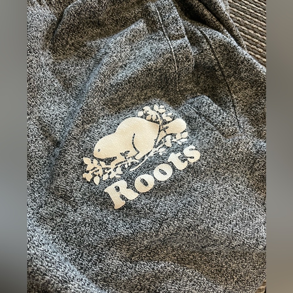 Roots Gray Joggers Elastic Cuffed Sweatpants
